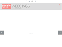 Tablet Screenshot of chicagostyleweddings.com